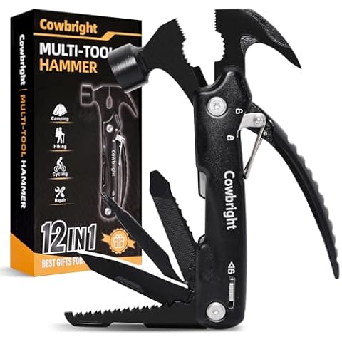 RAXCO Hammer Multitool,17-in-1 Multi-Tools Mini Hammer, Father Day Husband Boyfriend Multitool Gift for Men(6.41×2.83×1inch)