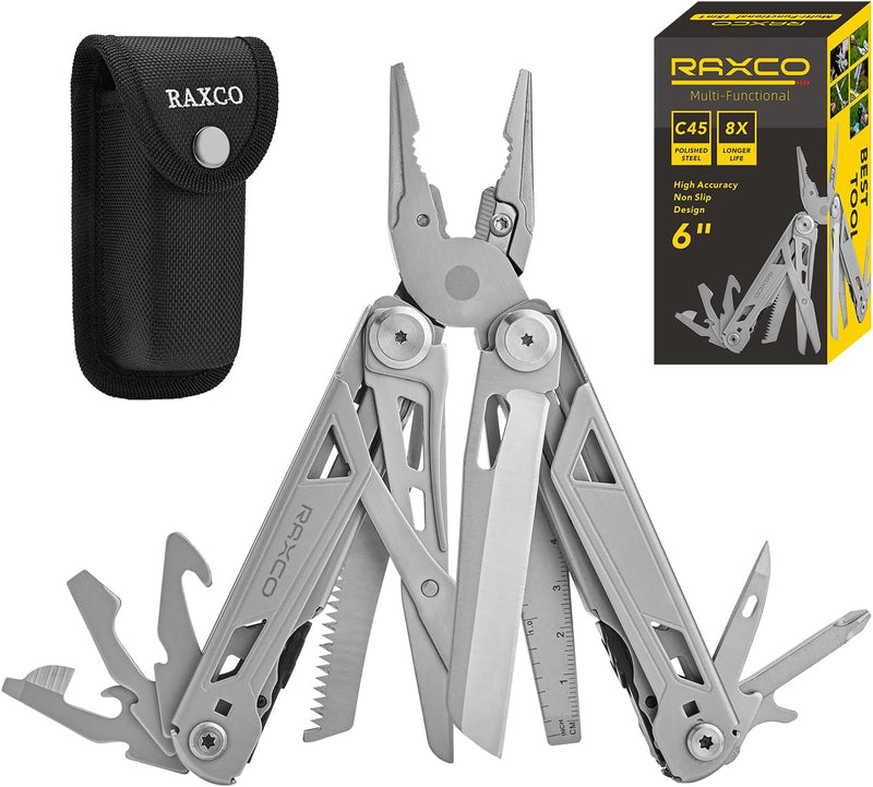 RAXCO Multi-Tool,15-in-1 Multitools Pliers tool,Full Stainless Steel multi tools (Plier-tools)